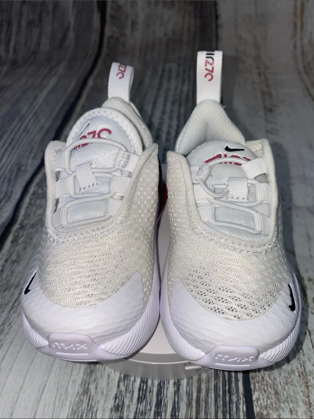 Nike Air Max 270 Toddler Sneakers White Pink Size 4C DD1646-124